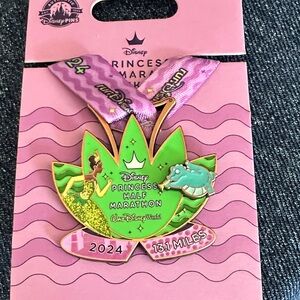 Disney Princess Half Marathon Medal - Green and Pink